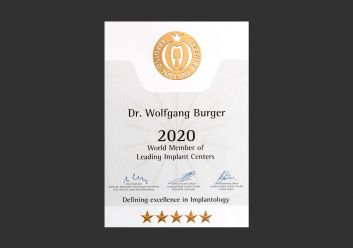 Dr. Burger – Urkunde – einer der beliebtesten Ärzte 2019 – Kurier
