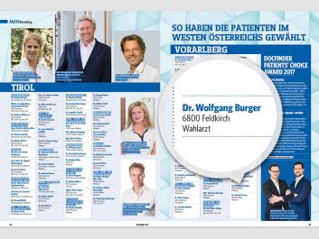 Dr. Burger – Docfinder Patient's Choice Award 2017